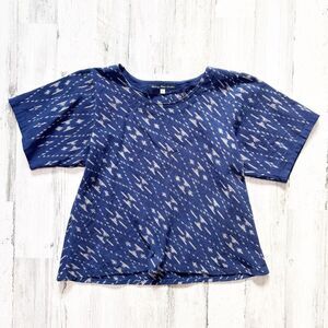 Mekong River Textiles Indigo Top Size L